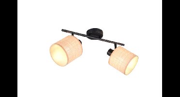 Trio 2-lichts plafonlampAimee met crème kappen - R81852036