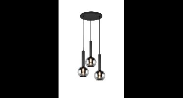 Trio 3-lichts hanglampClayton zwart - 310390332