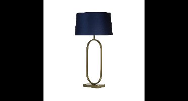 Searchlight TafellampModish brons met blauwe kap - EU94102AZ
