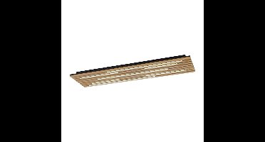 Paul Neuhaus Rechthoekige plafondlampQ-Akustik hout - 6422-79