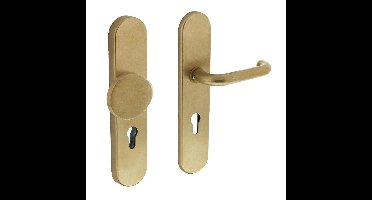 Intersteel VoordeurbeslagVurano PC72mm messing gertrommeld - 0011.384636