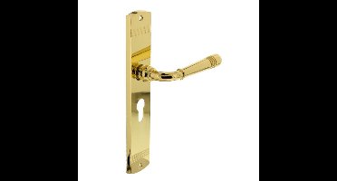 Intersteel DeurklinkHelena cilindergat 55mm messing gelakt - 0013.170529