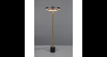 Trio Moderne vloerlampKeaton zwart met goud - 440210180