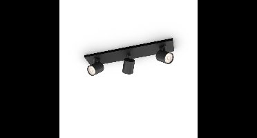 Philips Zwarte plafondspotRunner 3-lichts - 929003204901