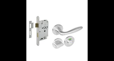 Intersteel Compleet deurklinksetJupiter RVS toilet - 0035.128199