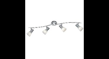 Trio Moderne plafondspotLevisto 4-lichts nikkel mat - 871010407