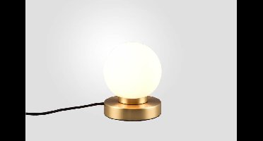 Trio TafellampjePrinz Ii goud met wit glas - R54011008