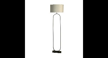 Searchlight VloerlampModish zwart met grijze kap - EU95101GY