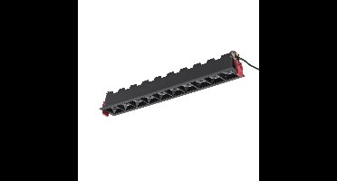 Lyora Zwarte inbouwspotMidi Led 10x1 leds - 3000K - 10063