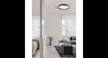 Lyora PlafondlampVela zwart Ø 45cm - 9081270