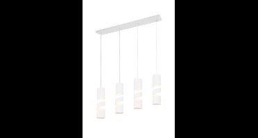 Trio 4-lichts koker hanglampStream wit - 364000431