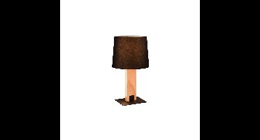 Trio TafellampRahul design zwart met hout - 547610232