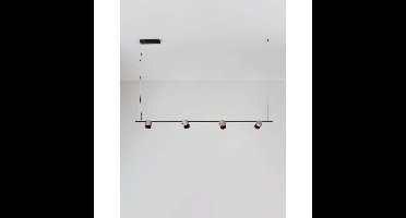 Lyora HanglampSirmos zwart met mokka bruin - 9088131