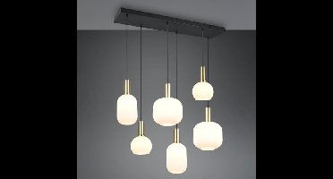 Trio Eetkamer hanglampDiva 6-lichts - wit glas - 319800608