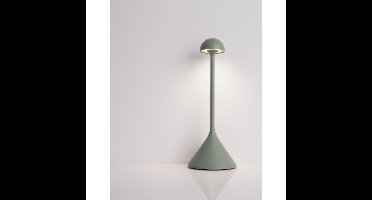 Lyora TafellampDalt olijfgroen oplaadbaar met USB - 9030146