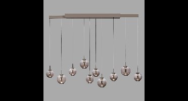 Paul Neuhaus HanglampPure E-Infinty bronce met amber glas - 2221-97