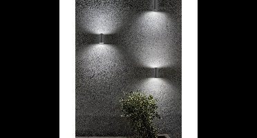 Lyora Ronde spotNero grijs up en down - 710022