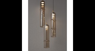 Lyora Unieke hanglampSano 3-lichts goud - 9009168