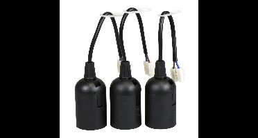 Beslight Verhuisfitting3 x E27 Base met aansluitblokjes - 54339