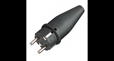 Beslight Rubber stekkerPlug 230v met randaarde - 56050