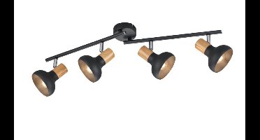 Trio PlafondlampLatika 4-lichts zwart - R81524032