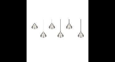 Trio Design hanglampRomeo 6-lichts nikkel - 337010607