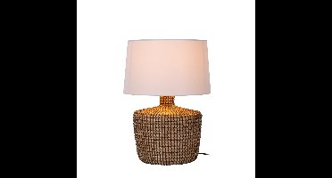 Premium by Lucide Zeegras schemerlampAmbala Ø 35cm - bruin met witte kap - 10551/81/73