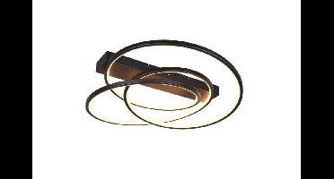 Trio Slaapkamer plafondlampDarvin zwart - 65cm - 649110132