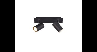 Trio SpotMarley 2-lichts mat zwart - 802400232