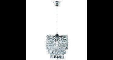 Trio HanglampOrient chroom met kristal - R1147-06