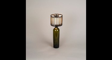 KonstSmide Unieke tafellampBottle zwart oplaadbaar - 7837-752