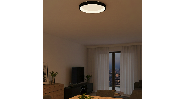 Lyora PlafondlampAlbi zwart Ø 61cm - 8105611