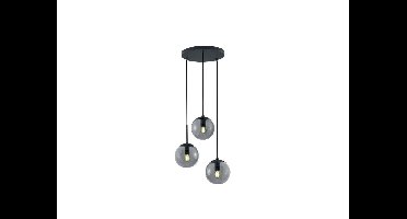 Trio Vide hanglampBalini zwart met smoke glas - 308590342