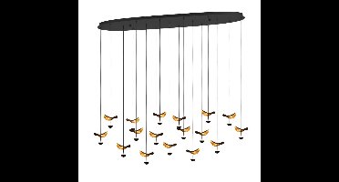 Stars of Light Zwarte hanglampDracera met goud - 390343