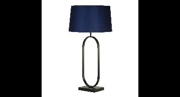 Searchlight TafellampModish zwart met blauwe kap - EU94101AZ