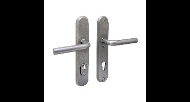 Intersteel Achterdeurbeslag ovaalAurano PC 92mm RVS getrommeld - 0034.378749