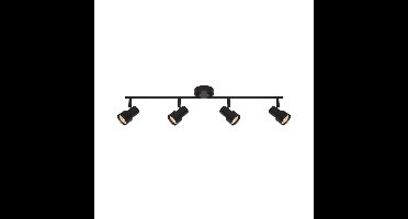 Nordlux 4-lichts plafondlampBoston zwart - 2512380103