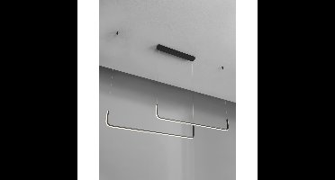 Lyora Strakke hanglampStrita zwart dubbel 3000K - 9006088
