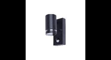 Lyora Wandspot met sensorOpden Zwart - 1x GU10 - ILDED045