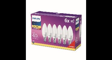 Philips 5,5W - E14 - 2700K - 470 lumen set van 6 - 929003541192