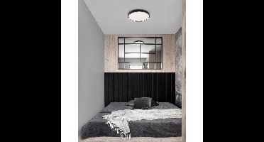 Lyora Ronde plafondlampOlaf zwart Ø 60cm - 9085234