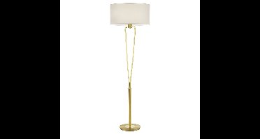 Trio Design schemerlampParis II goud met witte lampenkap - 400200108