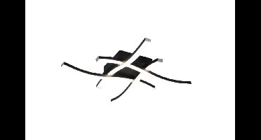 Trio Led plafondlampRoute 4-lichts zwart 4000K - R62474432