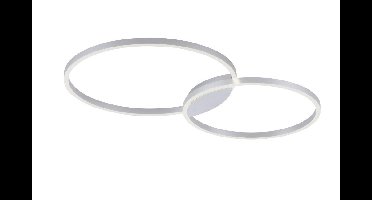 Paul Neuhaus Design plafondlampQ-Kate 2-rings 96cm grijs - 6589-95