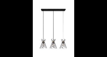 Trio HanglampRod design zwart 3-lichts - R31533080