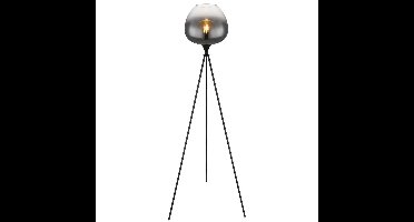 Globo Zwarte vloerlampMaxy tripod - 15548S1