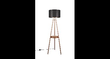 Trio Staande vloerlampColette zwart met goud - R41561065