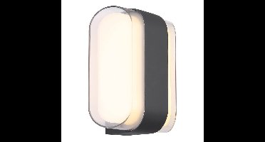 Globo Design wandlampPlixon antraciet ovaal - 34315