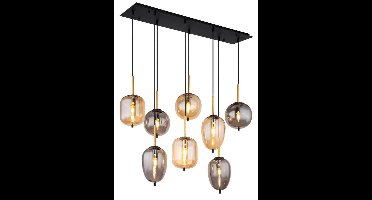 Globo 8-lichts hanglampBlacky zwart - 15345-8A