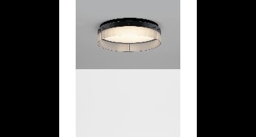 Lyora Design plafondlampPauline zwart met glas Ø 55cm - 9695264
